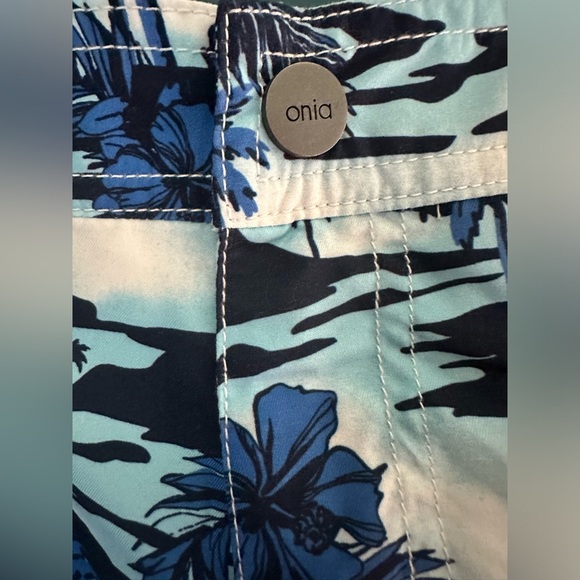 NWT ONIA Men’s The Calder Swim Trunks Shorts Tropical Floral Men’s Size M 7” - Picture 4 of 11